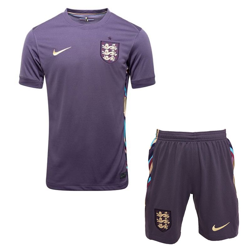 ست تی شرت و شلوارک ورزشی پسرانه مدل away 2024